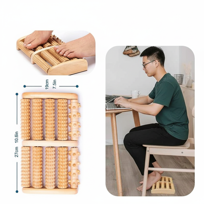 DeepRoll Wooden Foot Massager